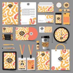 Stationery template design - business set Stationery template design - business set